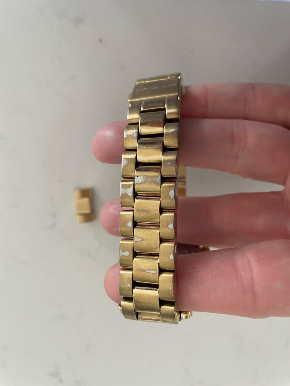 Michael Kors Gold Tone Chronograph Bracelet Watch - Picture 3 of 6